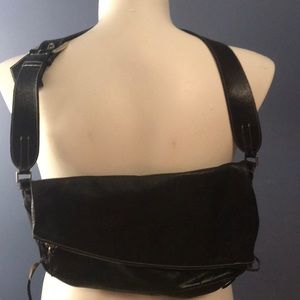 Desmo shoulder bag, black, made in Italy